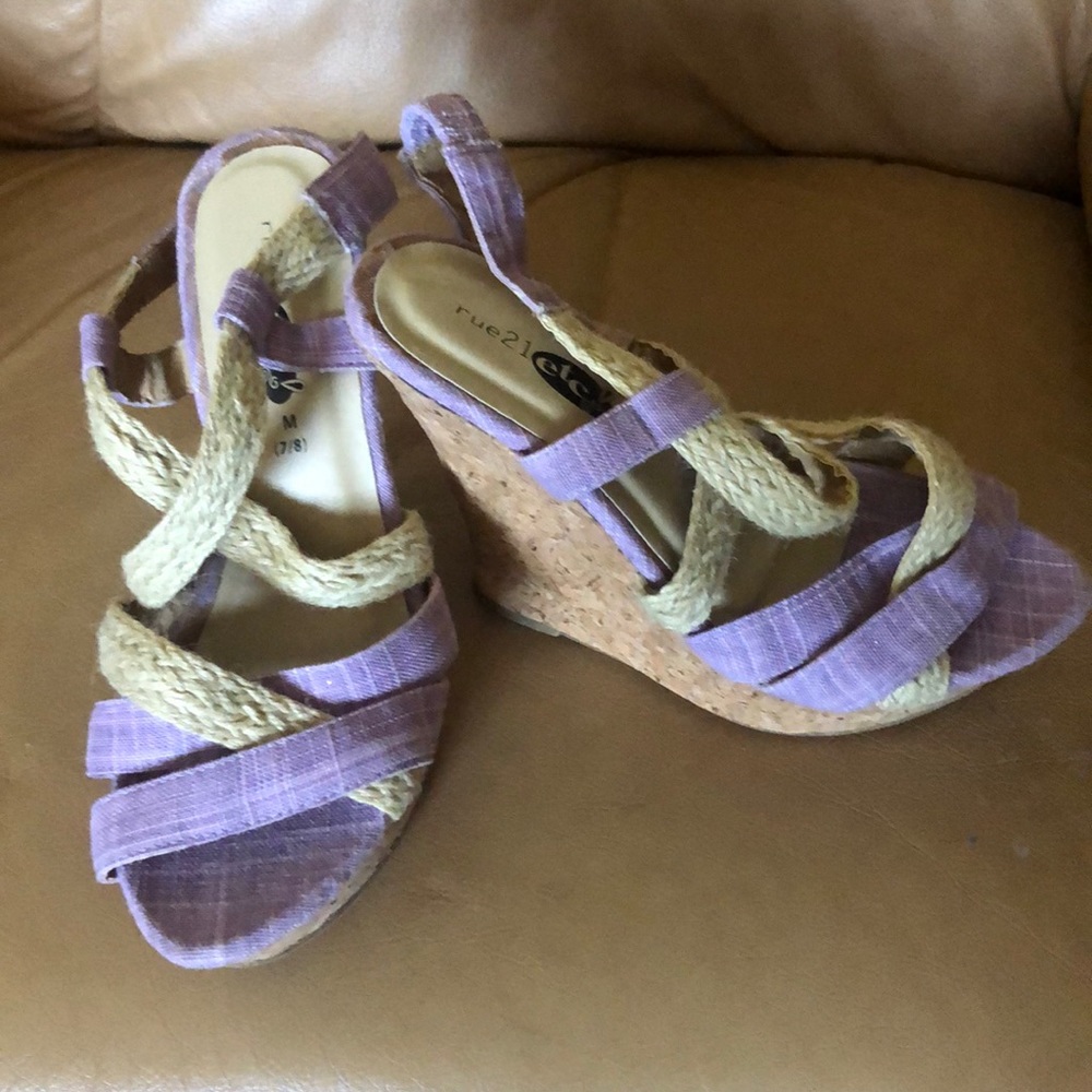 Summer wedge heel